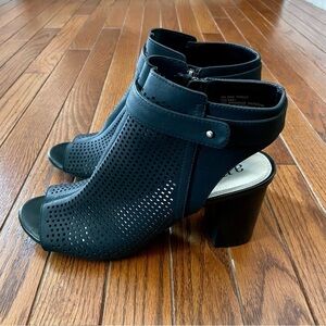 A.N.A. Trout Peep Toe Heels - Black - Size 9